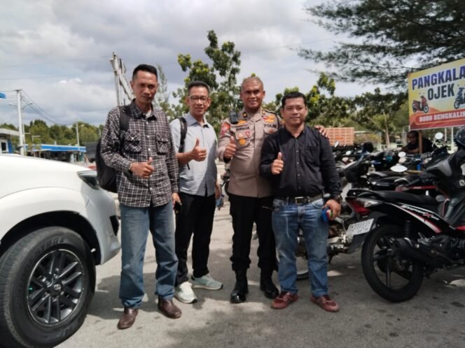 
 Pimpinan Media PejuangInformasiIndonesia.com Bertemu Kabag Ops Polres Bengkalis