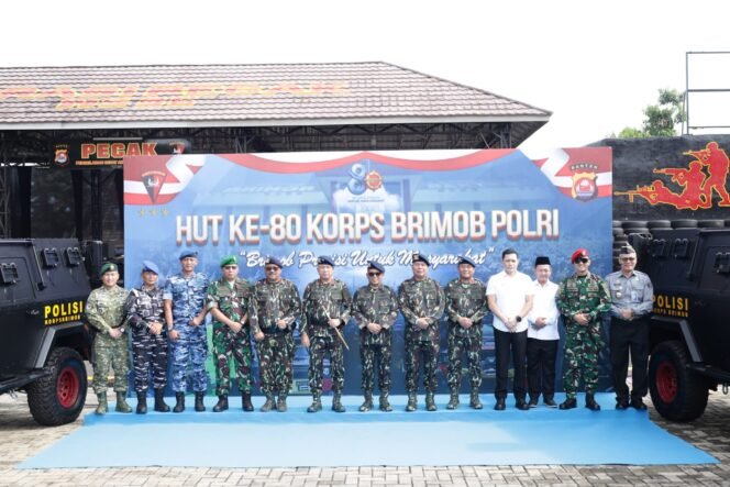 
 HUT ke-80 Korps Brimob Polri, Kapolda Banten Apresiasi Dedikasi dan Loyalitas Personel