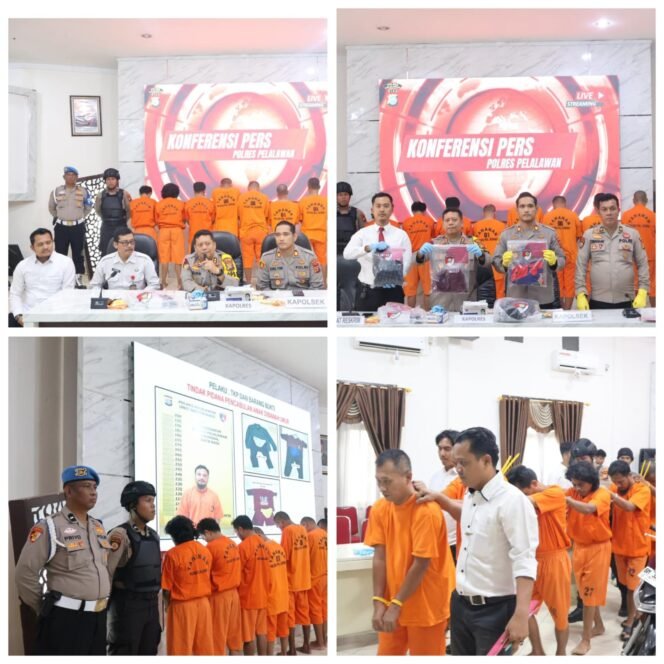 
 Pencurian Dengan Kekerasan dan Pemerasan Tiga Pelaku Mengaku Anggota BNN Diamankan Polsek Pangkalan Kerinci