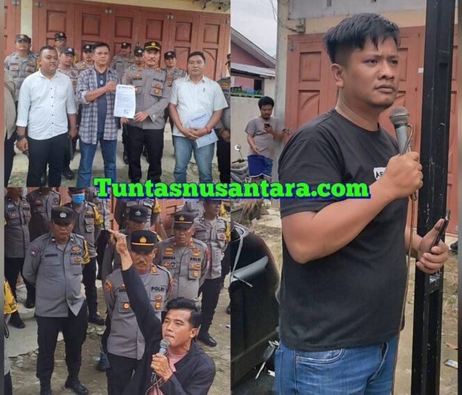 
 Massa Aksi Tindak Debt Collector Desak Kapolres Siantar Copot Kasat Reskrim Dan Kanit Jatanras