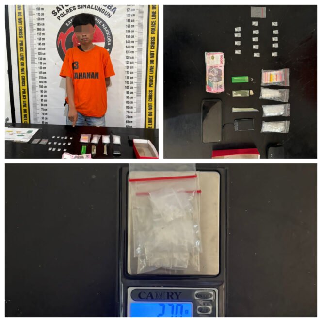 
 Polres Simalungun Ringkus Pelaku yang Akan Jual Sabu di Cafe Butterfly Bukit Maraja