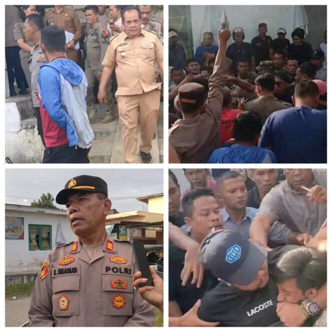 
 Rapat Nagori Rambung Merah Chaos, Dugaan Kekerasan Picu Tembakan Peringatan Polisi