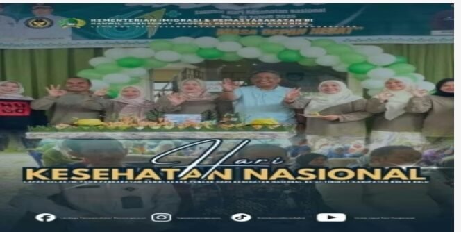 
 Darat: Lapas Kelas IIB Pasir Pangarayan Hadiri Acara Puncak Hari Kesehatan Nasional ke-61 Tingkat Kabupaten