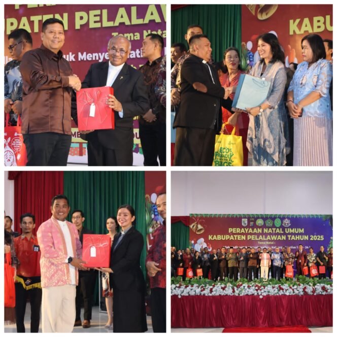 
 Polres Pelalawan melaksanakan Perayaan Natal Umum  Kabupaten Pelalawan Tahun 2025