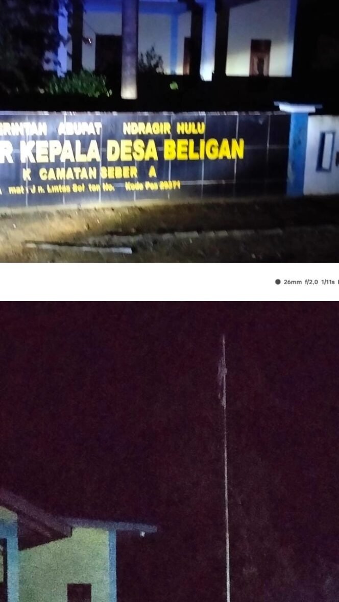 
 Dana Miliaran, Namun Kantor Desa Beligan Gelap Gulita dan Pengelolaan Simbol Negara Diabaikan