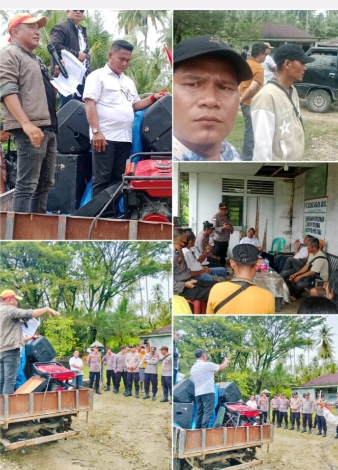 
 Gerakan Masyarakat Nias Utara Gelar Aksi Unjuk Rasa Ke PT Sedar Abadi Jaya Tuntut Hak Karyawan.