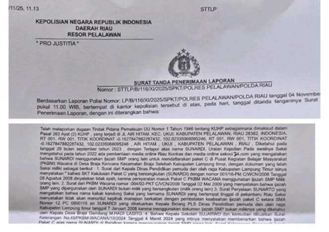 
 Masuk Tahap Krusial, Polres Pelalawan Lakukan Gelar Perkara Laporan AJAR