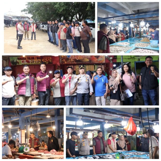 
 Polres Pelalawan dan Pemda Sidak Pasar Dalam Menjelang Nataru