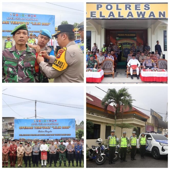 
 Polres Pelalawan Dirikan Tiga Pospam dan Satu Posyan Dalam Rangka Ops Lilin Lancang Kuning 2025