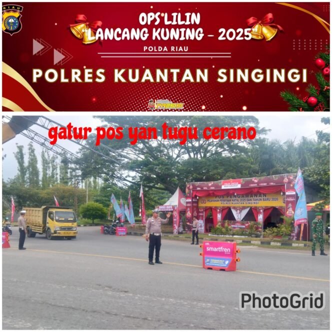 
 Kapolres Kuansing Pastikan Kesiapsiagaan Personel Pos Yan Cerano dalam Ops Lilin Natal 2025 dan Tahun Baru 2026