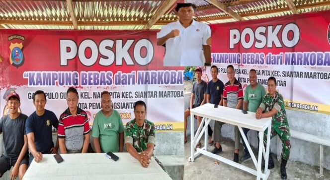 
 Hari Kedua Pasca Peresmian, Sat Res Narkoba Polres Pematangsiantar Konsisten Jaga Kampung Bebas Narkoba