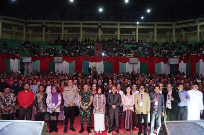 
 Ribuan umat kristiani hadir dalam Perayaan Natal Oikumene di kabupaten labuhan batu