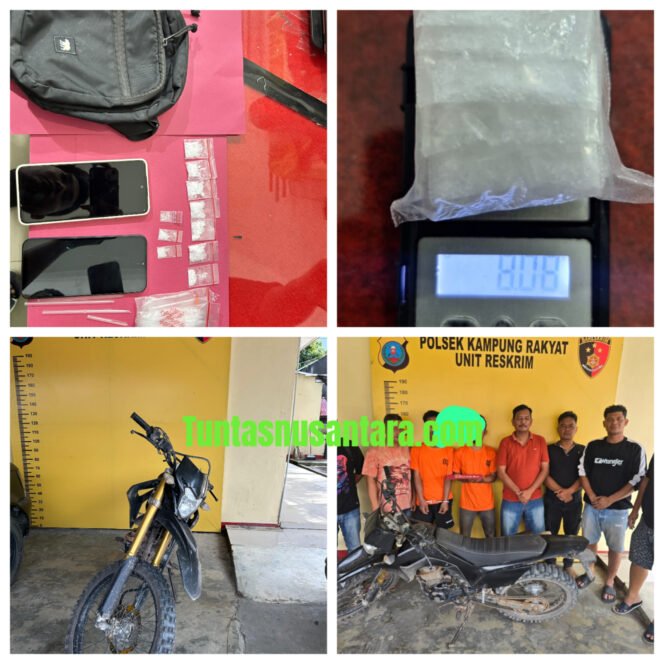 
 Mantap kali bah Polsek Kampung Rakyat Tangkap bandar sabu Di Tanjung Mulia ,Gopal cs Diamankan masyarakat berterima kasih