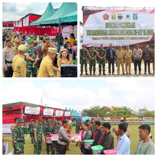 
 TMMD ke-127 Resmi Dibuka di Simalungun, TNI-Polri dan Pemda Tunjukkan Soliditas Bangun Desa