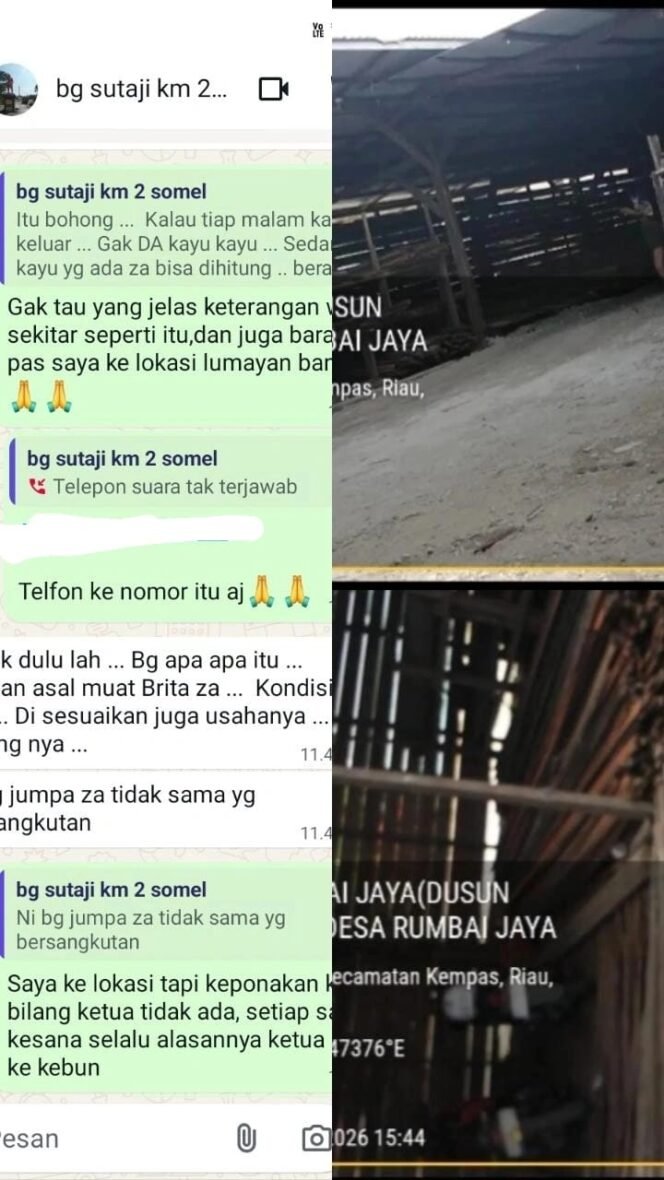 
 Kapolri Tindak Tegas Ilegal Logging di Kabupaten Indragiri Hilir di Duga Ada Yang Membekap Somel Milik Taji