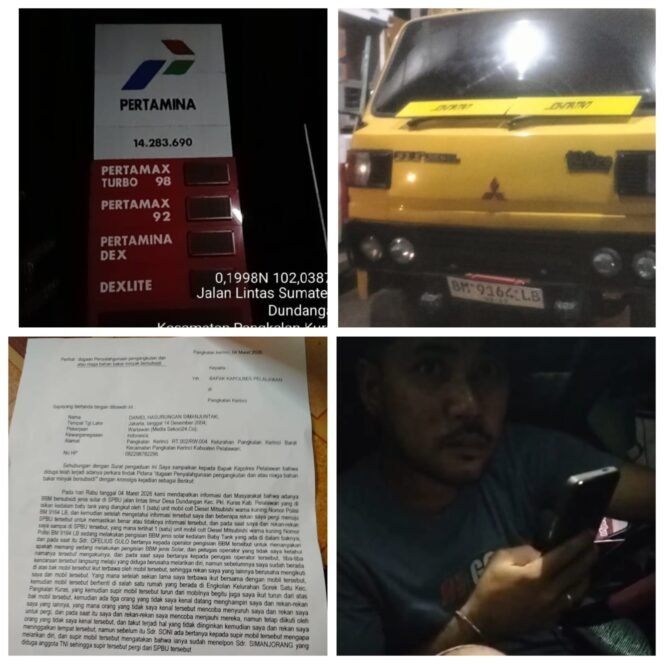 
 Tim Wartawan Ciduk Dugaan Penyelewengan Solar di SPBU Dundangan, Sopir Nekat Kabur