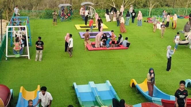 
 Destinasi Favorit di Pelalawan, Z-Park Pangkalan Kerinci Padukan Wahana Modern dan Nobar Timnas