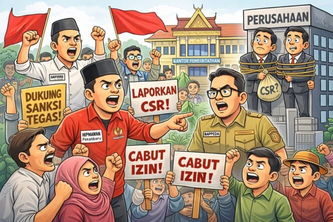 
 Mahasiswa & Warga Desak Sanksi Tegas, Perusahaan Bandel CSR Disorot