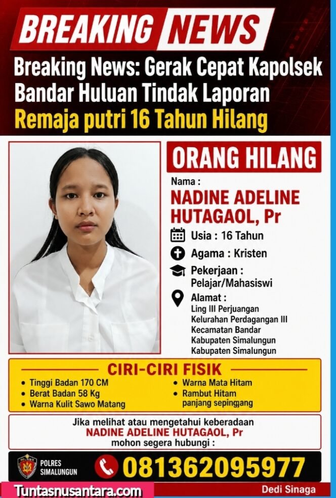 
 Breaking news: Gerak Cepat Kapolsek Bandar Huluan Tindaklanjuti Laporan Remaja 16 Tahun di Perdagangan