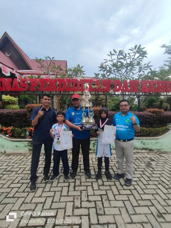 
 Prestasi Gemilang, Dua Siswa SDN 006 Pangkalan Kerinci Sabet Emas O2SN