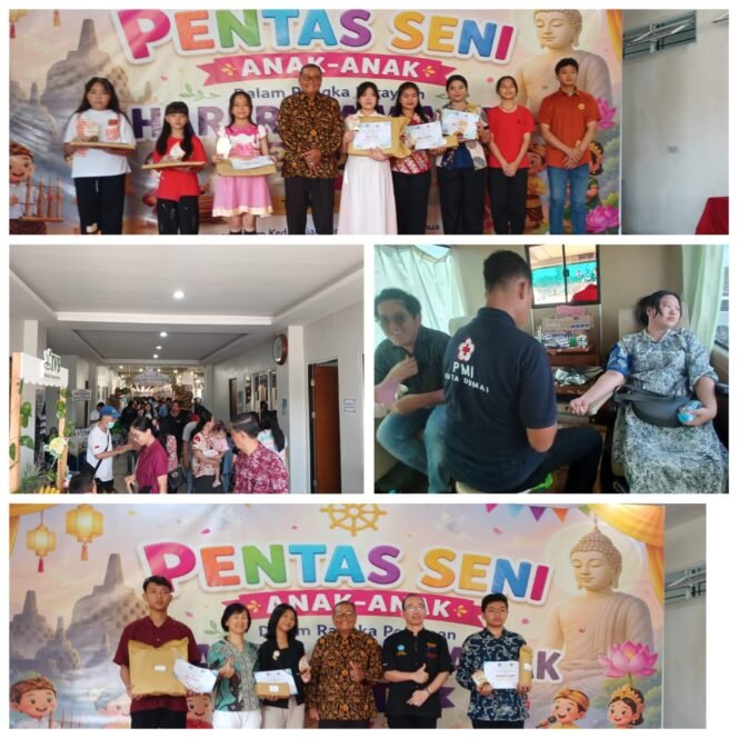 
 Pentas Seni Meriah Warnai Peringatan Hari Raya Waisak 2570 BE: Seni, Dharma, dan Bakat Bersatu di Kota Dumai