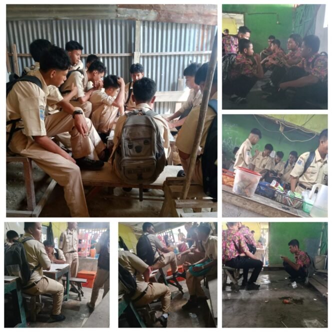 
 Siswa SMK Negeri 1 Pangkalan Kerinci Diduga Kerap Merokok di Lingkungan Sekolah