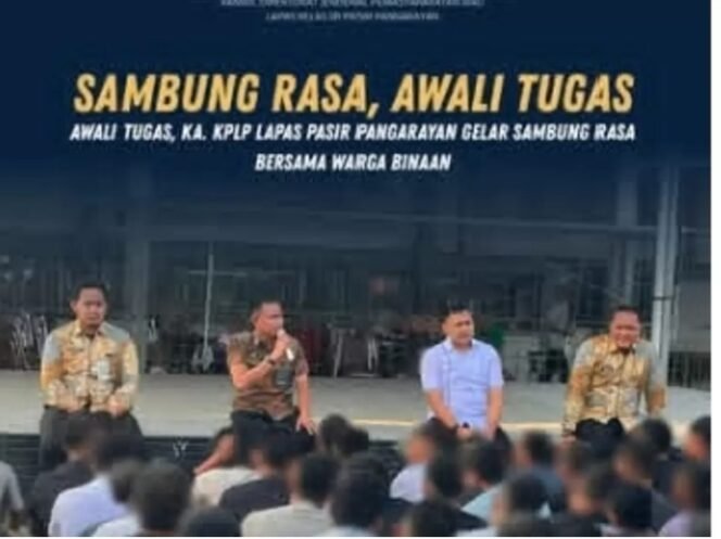 
 Awali Tugas,Kalapas Pasir Pangaraian  Gelar Sambung Rasa Bersama Warga Binaan