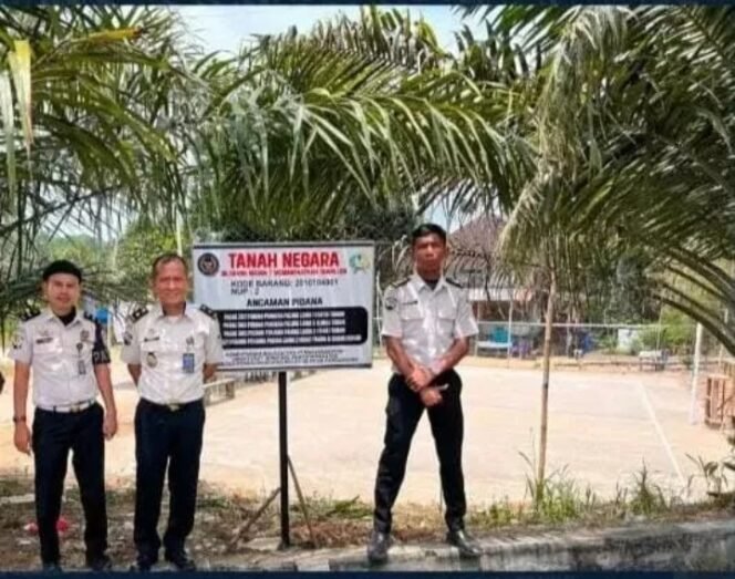 
 Jaga Aset Negara, Lapas Pasir Pangaraian Tegaskan Status Tanah Lewat Pemasangan Plang