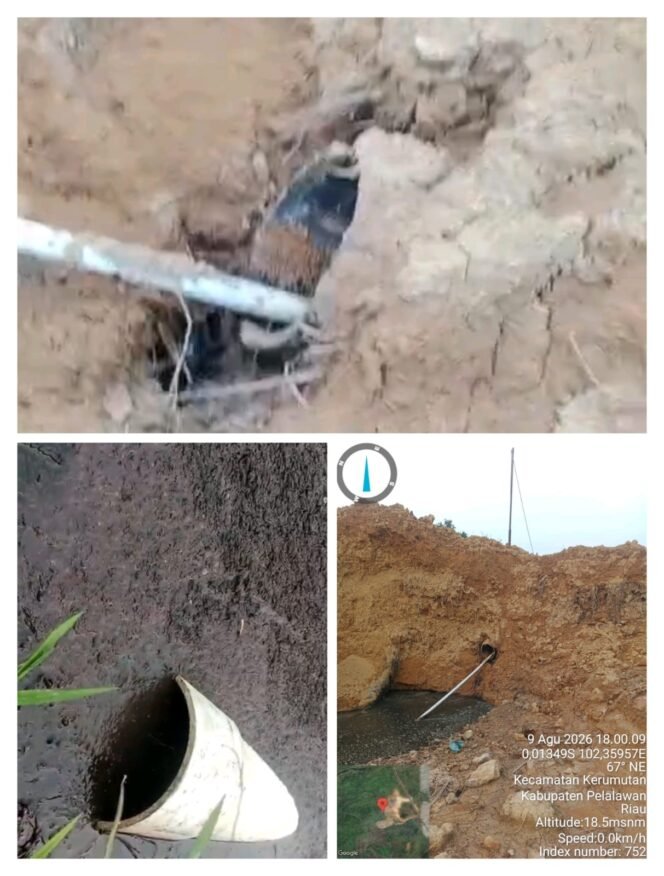
 Dugaan Pembuangan Limbah Hitam Pekat ke Area Rawa Berpotensi Cemari Aliran Sungai Kerumutan PT KPT Diduga Abaikan PP Nomor 22 Tahun 2021