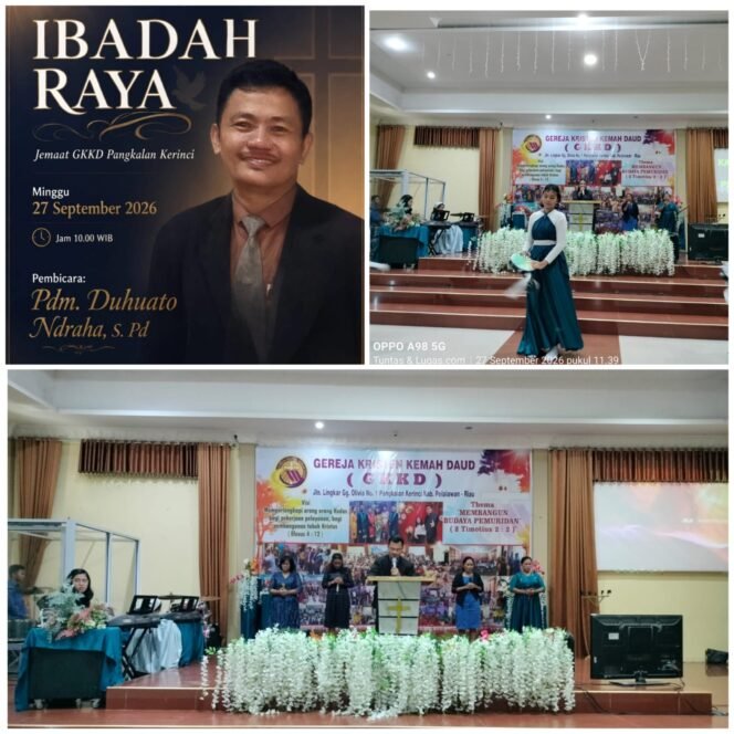 
 Beribadah Bukan Sekadar Rutinitas, GKKD Pangkalan Kerinci Angkat Pesan Yohanes 4