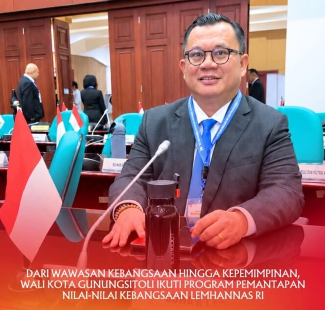 
 Wawasan Kebangsaan hingga Kepemimpinan, Wali Kota Gunungsitoli Ikuti Program Pemantapan Nilai-Nilai Kebangsaan Lemhannas RI